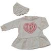 GUESS ITALIA SPA NEW COLLECTION ABITO GUESS NEONATA CREMA E LOGO ROSA A5YK06KAD74