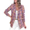 MJGkhiy Giacche da Abito e Blazer da Donna Corto OL Giacca Cardigan Manica Lunga Scollo a V Giacca Bottoni Coprispalle Bolero Colletto Aperto Lavoro Blazer Giacca Donna Elegante A Fantasia