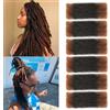 XIIMENALU Capelli Afro Ricci Sintetici per Trecce Bulk per Mini Twist Afro Ricci Bulk, Capelli Cuban Twist Morbidi, Micro Trecce a Molla per Capelli Rasta e Riparazione Trecce (T30#, 35,6 cm