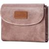 SENDEFN Portafoglio Donna Portacarte con Blocco RFID Portamonete Piccoli Bifold Corto Portamonete con Cerniera e Chiusura a Scatto Portafogli Donna in Pelle con 10 Scomparti per Carte
