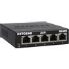 NETGEAR 5 Port Switch Ethernet GS305, Switch Ethernet, Switch Gigabit, Plug-and-Play, Funzionamento silenzioso, Montaggio a parete o da tavolo