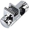 TOP-MAX - Supporto per soffione doccia, 1 staffa di ricambio regolabile in ABS per doccetta, supporto per doccetta, cromato (25 mm)