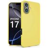 N NEWTOP Cover Compatibile per Apple iPhone 17, Custodia TPU SOFT Gel Silicone Ultra Sottile Flessibile Case Posteriore Protezione Fotocamera Anti Urto Guscio Scocca Colorato (Giallo)