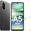 XIAOMI Redmi A5 Smartphone 6.88 HD+ 120Hz 4GB+128GB | Dual SIM 4G+ microSD | Batteria 5200mAh | Fotocamera 32MP | Senza Caricatore - Nero | Include Custodia Protettiva