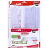 Fixo Cover - Fodera di libri regolabili, fodera facile, 5 pezzi, 22 x 43 cm, patta regolabile, PVC 130 micron, trasparente, perfetta per proteggere i tuoi libri scolastici