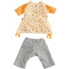 HABA Set di vestiti Summer Feeling - 2 pezzi vestito per bambole con vestito e leggings per bambole in tessuto da 30 cm - Abbigliamento per bambole a partire dai 18 mesi - Lavabile a 30 °C