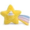 NICI Cuscino in Peluche a Forma di Stella cadente, Morbido e Ideale per Le Coccole di Bambini e Adulti, per casa, Asilo o in Viaggio, 40 x 28 cm, Giallo - 62222