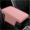 JNNJ Copertura Console Centrale Auto, Imbottitura Bracciolo Auto, Universale Memory Foam Centrale Imbottiture per Braccioli per La Maggior Parte Dei Veicoli, Suv, Camion, Accessori per Auto(Rosa)