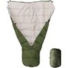 Travel Bird Amaca Top Quilt, Sacco a Pelo Ultraleggero Topquilt, Trapunta Isolante Calda per Amache da Campeggio All'aperto Verde Militare