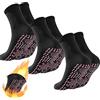 WUERKIYA Calza Riscaldante Calzini Riscaldati Scaldapiedi Inverno Scaldapiedi Massaggio Riscaldamento Piedi Anti-Fatica Antiscivolo Uomo Donna 3 Paia Taglia Unica