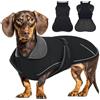 Hjyokuso Cappotto Cane, Bassotto Cappotto, Cappottino Cane Invernale Con Fodera In Morbido Pile, Vestiti Per Cani Con Striscia Riflettente e Foro Per Guinzaglio, Giubbotto Cane Bassotto - XS