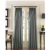 Curtainworks Marquee Tenda a Pannello per Finestra Singola in Finta Seta con fettuccia Posteriore, Poliestere Effetto, Teal (Blu Ardesia), W 30 x L 120 (1 Panels)