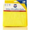 Nilco Panni in microfibra giallo, confezione da 5, ultra morbidi, non abrasivi e altamente assorbenti, senza striature, riutilizzabili e durevoli, ideali per cucine, bagni, vetro e tutte le superfici
