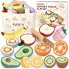 Beberolen Frutta Legno Tagliare Giocattolo, Accessori Cucina Giocattolo Legno Bambini Bambina, Set Cibo Finto Giochi Utensili Cucina Bambini, Regalo Compleanno Pasqua Halloween Natale Bambino 3+ Anni