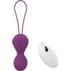 Oziral Vibratore con telecomando, 10 modalità di vibrazione per il punto G e il clitoride, sex ball con telecomando, sex toy per coppie e donne, uovo vibrante ricaricabile, viola