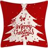 BNOYONERAS Natale Federe per Cuscini, Federa per Decorazioni Natalizie, Copricuscino Divano Natale, Federe Cuscini per Divano Decorativi in Lino, per Casa, Divano, Soggiorno, 45 x 45 cm (Color 2)