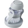 BOBOZHONG Spazzola per La Pulizia delle Pentole,Spazzolino per Stoviglie Rotondo per la Cucina con Supporto per la Pulizia per Stoviglie Rotondo con Dispenser di Sapone Incorporato