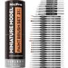Nicpro pennello miniature, asciutto- 31 pezzi pennelli per dipingere per acrilico, olio, acquerello, pennello per dettagli, pennelli per modellismo, pittura in miniatura, artigianato