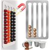 Vegena Portacapsule compatibile con Nespresso, dispenser di capsule, magnetico senza foratura, organizer per capsule di caffè, porta capsule per caffè per 40 capsule di caffè