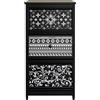 Peacoblue Trasferibili a Strofinamento per Artigianato 3Pcs Modello bohemian bianco vintage 15cmx30cm, UV DTF Trasferimento impermeabile per cassettiera Dresser Vetro Porcellana Legno Plastica