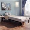 Dreamzie Letto a Una Piazza e Mezza 100x200 cm in Metallo Nero, Altezza 35 cm - Struttura, Montaggio Facile e Veloce, Stabile e Design Elegante