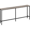 MAHANCRIS Tavolo consolle da 160 cm, tavolo da divano stretto, tavolo da ingresso, tavolino industriale, tavolino per corridoio, camera da letto, robusto e stabile, Grigio ACTHG18001Z