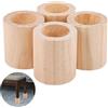 OLYCRAFT 4 pz Alzate per Letto In Legno Cilindriche 39.5mm ID Alzata per Mobili In Legno 59x72mm Piedini In LegnI Solidi Alzate Estensibili per Cilindri In LegnI per Pittura Fai Da Te Divano Sedia