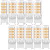 Klighten Kligthen Lampadina LED G9 5W, 51-LED SMD2835 Lampade LED G9, 600LM Equivalente 50W Lampada Alogena, Bianca Calda 2700K, Non Dimmerabile, Angolo di Fascio di 360 °, Confezione da 10