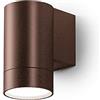 Gea Led Applique Led Gea Led Lily M Ges1063 Gu10 Ip54 Marrone Lampada Parete Alluminio Monoemissione Classica
