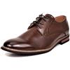 Bruno Marc Scarpe Eleganti Uomo in Pelle Stringate Derby Basse Vintage Elegante Classiche Oxford,Size 44.5,Marrone/Scuro,PRINCE-16