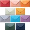 MATICAN Buste piccole, 100 mini buste per biglietti regalo, biglietti da visita e appunti, 10 colori metallizzati, 10,16 x 6,9 cm
