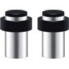 anchak 2 Pezzi Fermaporta da Pavimento, Fermaporta a Muro Fermaporta in Acciaio inox con Tampone di Gomma Tampone per Porta (60mm)