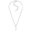 Diesel D Logo DX1624040 - Collana da uomo in acciaio inox argentato