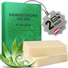 larum sports Bagnoschiuma Solido Naturale, Aloe Vera, 2x 85g | Sapone Solido Corpo e Capelli, Saponette Profumate, Sapone Naturale, Sapone Biodegradabile Campeggio