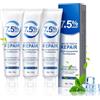 JOBYNIM 3 Pcs Dentifrici Idrossiapatite, Dentifricio senza fluoro per la riparazione dello smalto & sbiancamento, Hydroxyapatite Toothpaste contro le macchie, per denti sensibili (120g per Tubo)