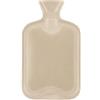 AL-FAHMI Borsa dell'acqua calda da 2 litri, in gomma naturale standard britannica, a prova di perdite, colore a scelta (con/crema)