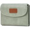 SENDEFN Portafoglio Donna Portacarte con Blocco RFID Portamonete Piccoli Bifold Corto Portamonete con Cerniera e Chiusura a Scatto Portafogli Donna in Pelle con 10 Scomparti per Carte