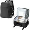 livbote Zaino Sottovuoto Ryanair 40x20x25 Bagaglio a Mano con Pompa Sottovuoto, Zaino da Viaggio Aereo Impermeabile per Uomo Donna Borsa da Cabina Zaini Casual Valigia per Ufficio, Scuola e Lavoro - Nero
