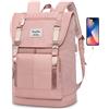 YAMTION Zaino Scuola Ragazza, per Scuola Superiore, Università, Donna, Porta PC per 17 Pollici con Porta di Ricarica USB