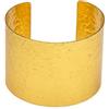 VLNET Vestopazzo bracciale a fascia aperto in ottone riciclato.Tg unica, misura regolabile. Nickel tested (effetto battuto)