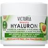 Victoria Beauty Hyaluron Crema antirughe Giorno e Notte All' Olio Di Avocado e Matrixyl con filtri UV per età 30+ anni, 50 ml