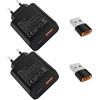 Samneer 45W USB tipo C Caricabatterie veloce 18W USB tipo A Adattatore Per:Samsung Galaxy S25 S24 S23 S22 S21 S20 A56 A55 A54 Veloce Telefono cellulareSpina di ricarica USB C Rapido Alimentator Lightning