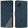SONWO Cover per Samsung Galaxy A22 4G / M32 4G / M22 4G, Flip Caso in PU Pelle Case Cover Custodia con Slot per Schede e Supporto Stand per Samsung A22 4G, Blu
