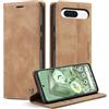 Monweicz Cover Compatibile con Google Pixel 9A, Custodia Portafoglio con Slot per Scheda, Protezione Completa Premium in Pelle PU, Flip Libro Magnetica Google Pixel 9A, Marrone