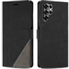 SONWO Cover per Samsung Galaxy S25 Ultra, Flip Custodia in PU Pelle, Cover a Libro Portafoglio con Slot per Schede e Supporto Stand per Galaxy S25 Ultra, Nero