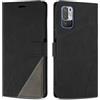 SONWO Cover per Redmi Note 10 5G / Xiaomi Poco M3 PRO 5G / Redmi Note 10T 5G, Flip Caso in PU Pelle Case Cover Custodia con Slot per Schede e Supporto Stand per Redmi Note 10 5G, Nero