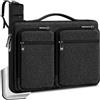 ZINZ Custodia Protettiva a 360° per Laptop 17-17,3 Sleeve, Borsa da Computer Impermeabile e Antiuurto con Cinghie e Tasche Multiple per la Maggior Parte dei Notebook da 17-17,3,B01K01