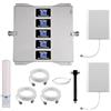 KKBSTR Amplificatore 4G 5G Ripetitore Segnale Cellulare, 5 Bande 800/900/1800/2100/2600MHz, Due Antenne Interni