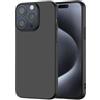 NEW'C Cover per iPhone 15 Pro Max (6,7 Pulgadas) in custodia silicone ultra sottile nero [Ultra Leggera]