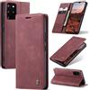 Azororo Cover per Samsung Galaxy S20 Plus 5G, Premium PU Pelle Custodia, Magnetica Carta Fessura Portafoglio Case, Flip Cavalletto Custodia per Samsung Galaxy S20 Plus - Vino Rosso